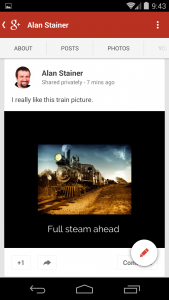 Full steam ahead - boredered and on a smartphone