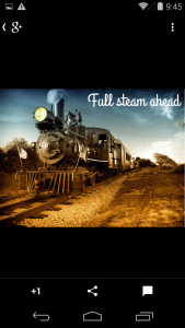 Full steam ahead on a smartphone on it's own