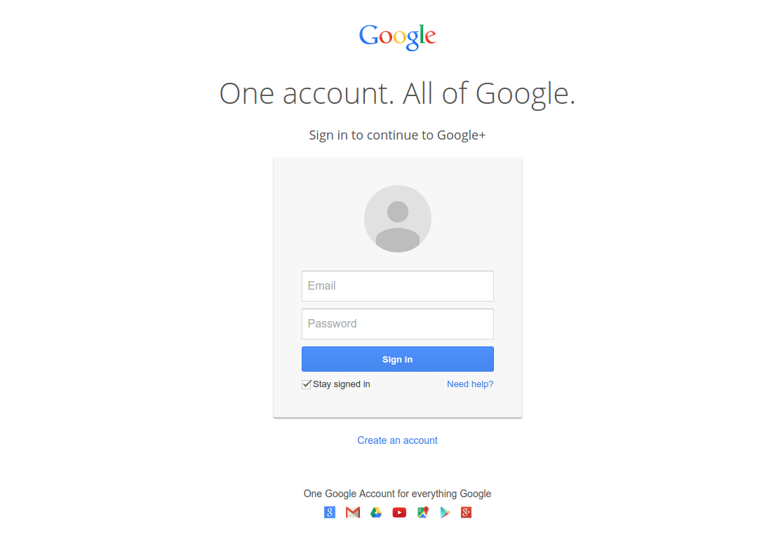 One account. All of Google.