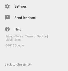 Back to classic G+