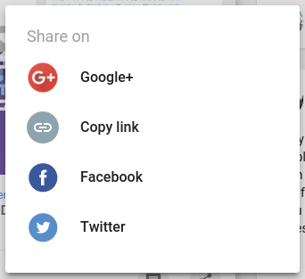 New sharing options in Google+